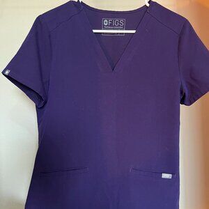 Dark Purple Figs Casma three pocket Top SMALL